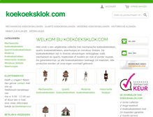 Tablet Screenshot of koekoeksklok.com